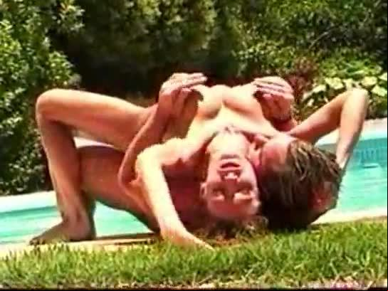 Bonita Saint fucking by the pool